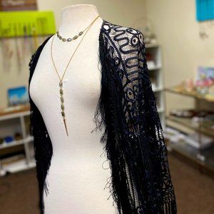 Black Lace Cardigan
